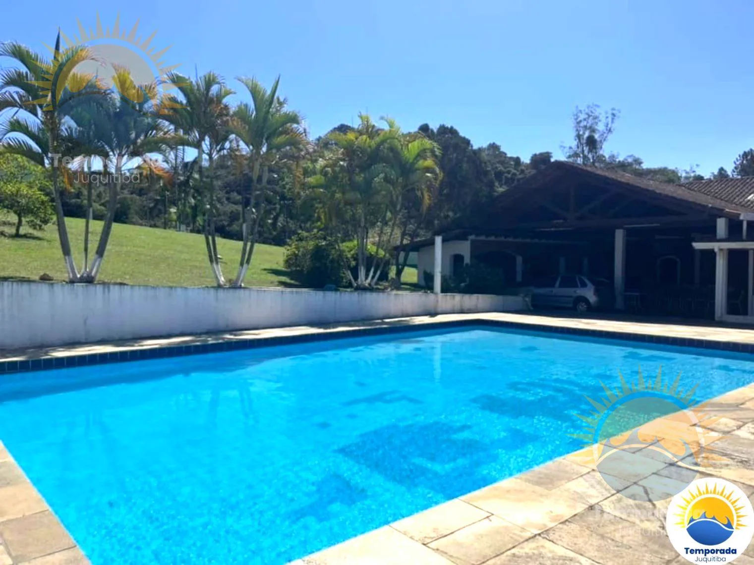 Ampla piscina, chácara plana e murada - foto 4
