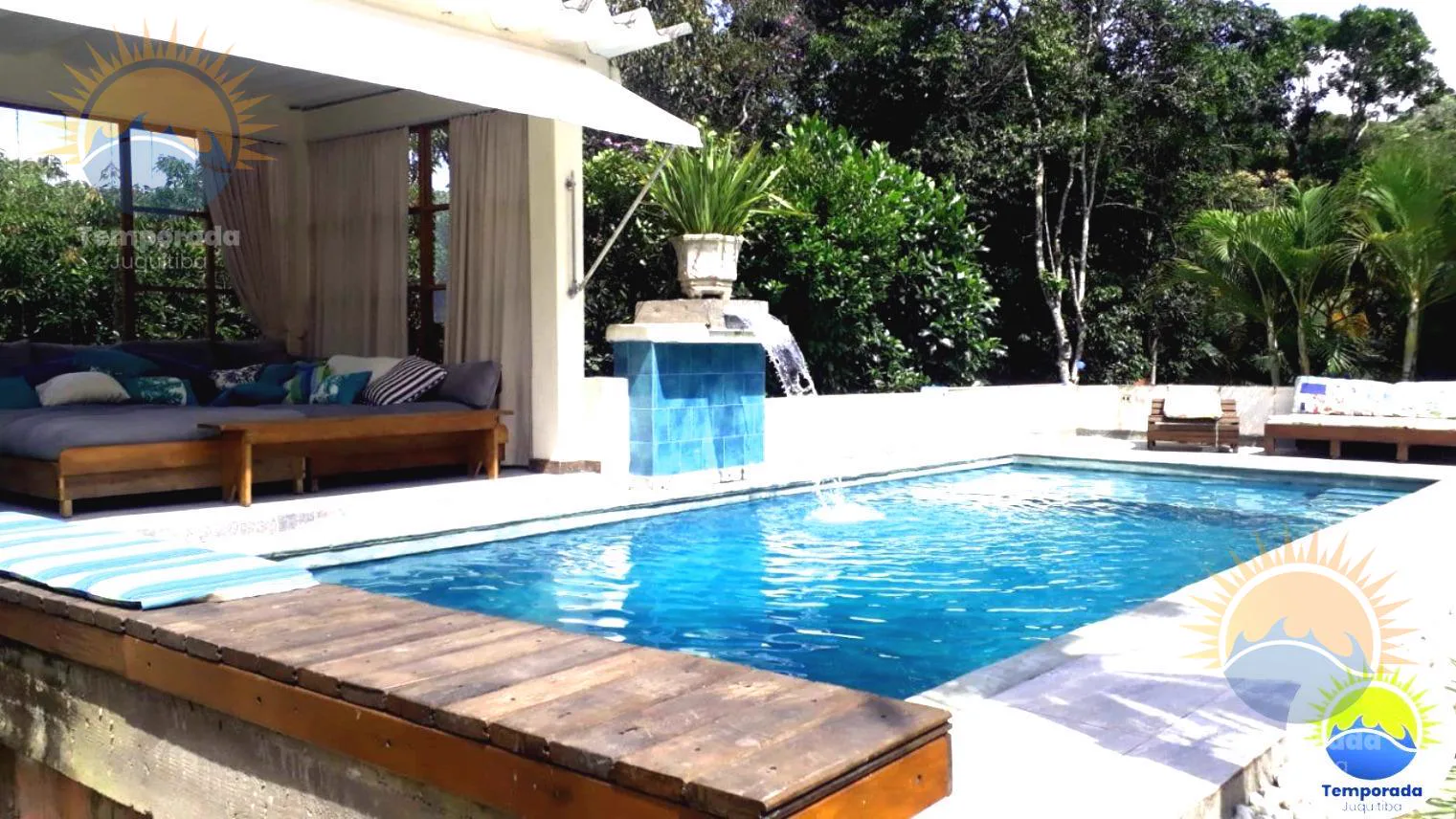 Piscina com cascata e gazebo, Juquitiba
