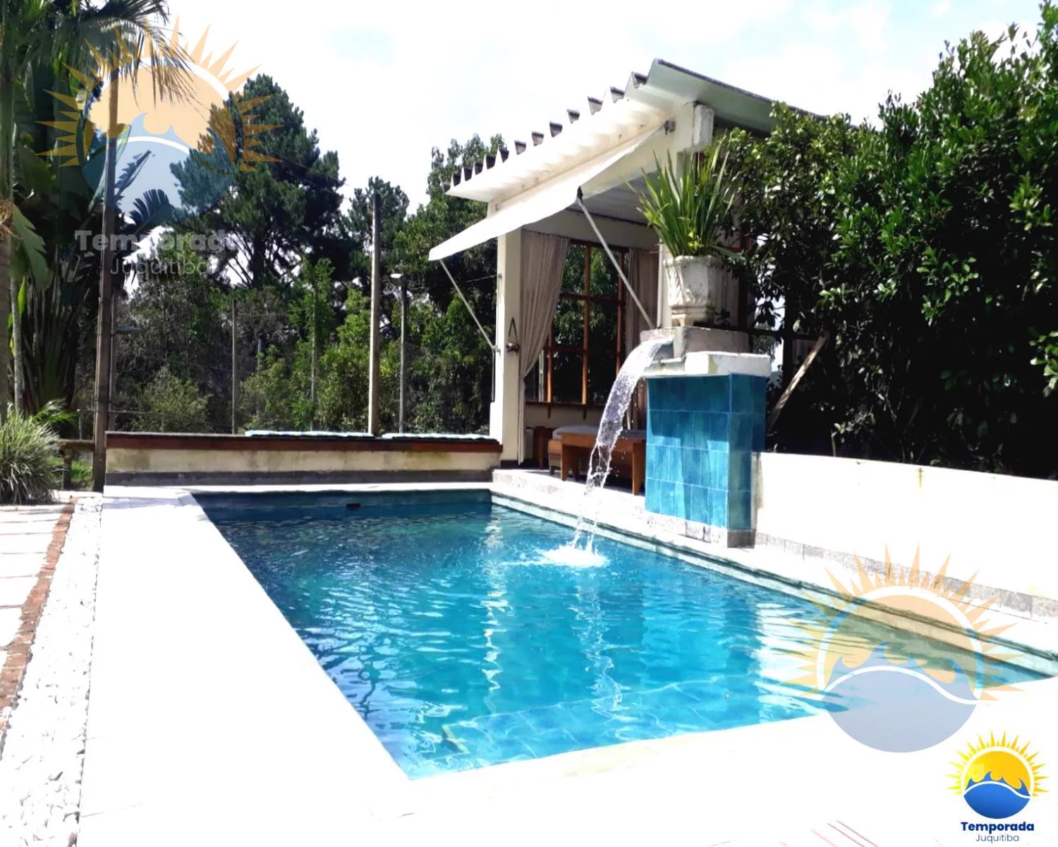 Piscina com cascata e gazebo - foto 4