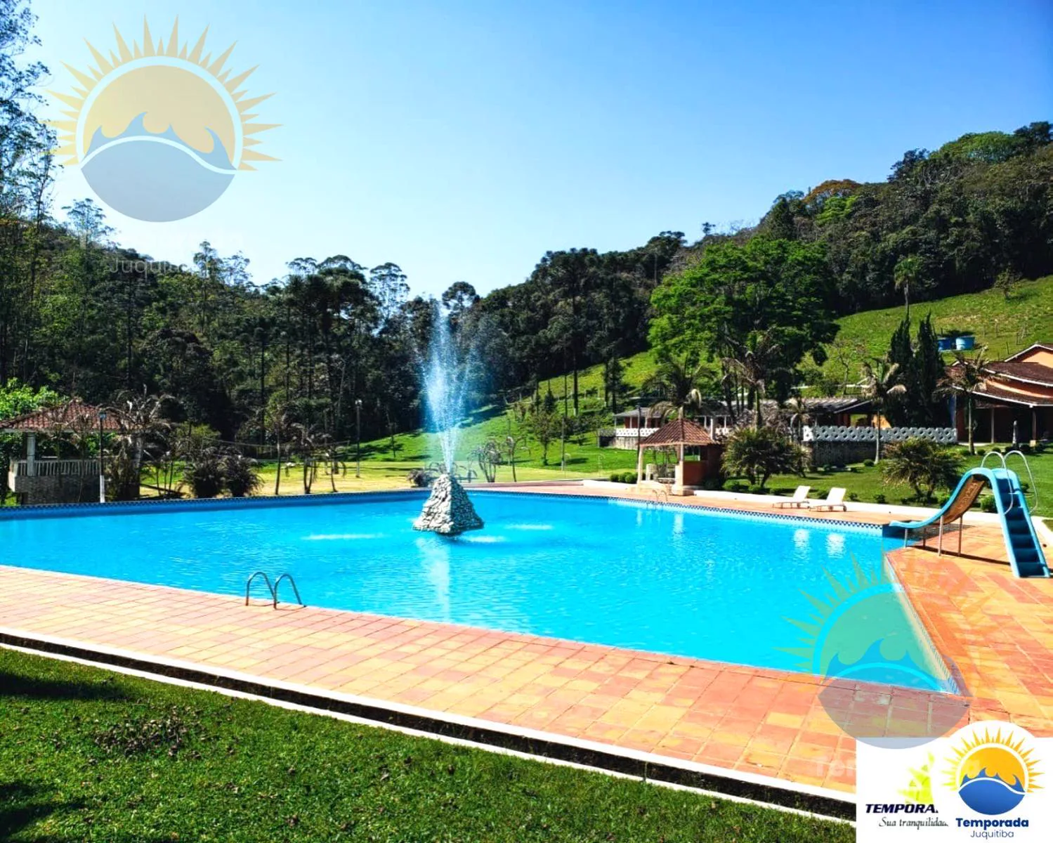 Piscina Semiolímpica acomodação para até 100 pessoas, Juquitiba